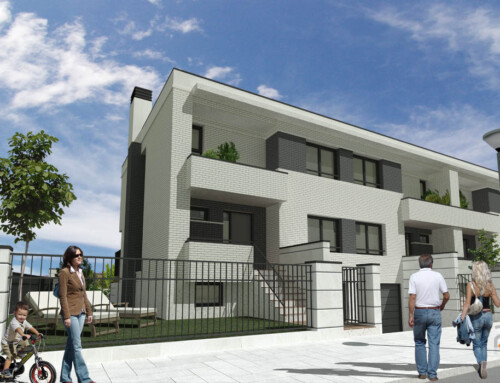 3D para promoción inmobiliaria de adosadas en Laguna de Duero (Valladolid)