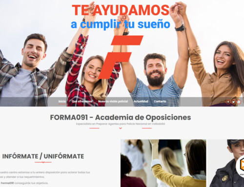 Web para academia Forma 091