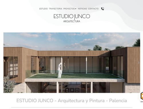 Web para el Estudio de arquitectura de Carlos Junco (Palencia)